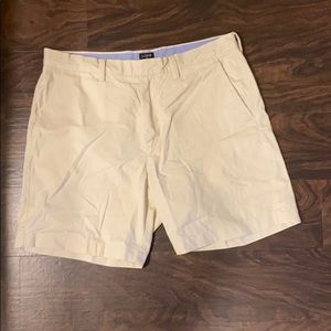 J crew trade light khaki/white size 34 shorts